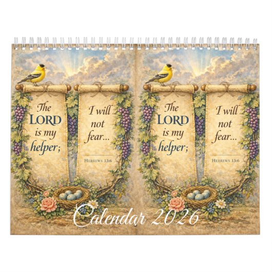 Beautiful Wall Calendar with Scripture Kalender (Hoes)