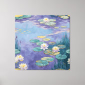 Beautiful Water Lilies Monet Art Canvas Afdruk (Voorkant)