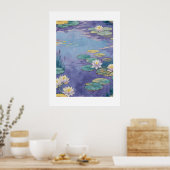 Beautiful Water Lilies Monet Art Poster (Keuken)