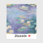 Beautiful Water Lilies Monet Art Sticker (Vel)