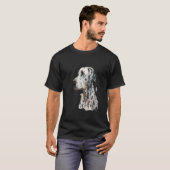 Beautiful Watercolor Dalmatian Portrait T-shirt (Voorkant volledig)