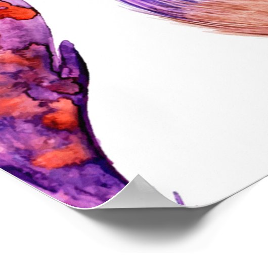 Beautiful Watercolor Feather Collection Poster (Hoek)