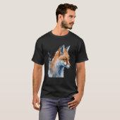 Beautiful Watercolor Fox Portrait T-shirt (Voorkant volledig)