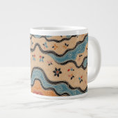 Beautiful Wave Batik Specialty Mug Grote Koffiekop (Voorkant rechts)
