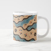 Beautiful Wave Batik Specialty Mug Grote Koffiekop (Rechts)