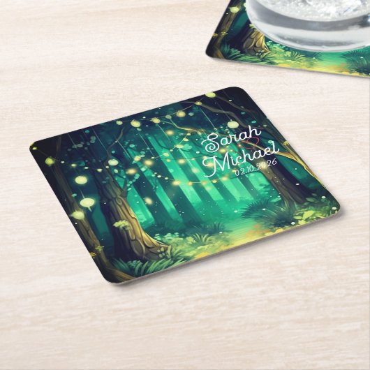 Beautiful Wedding  Kartonnen Onderzetters (Schuin)