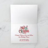 Beautiful White Draft Horses Pulling Wagon Feestdagen Kaart (Binnen)