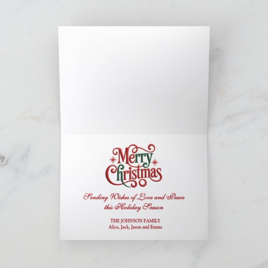 Beautiful White Draft Horses Pulling Wagon Feestdagen Kaart (Binnen)