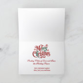 Beautiful White Horse Pulling Sleigh Feestdagen Kaart (Binnen)