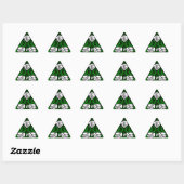 BEAUTIFUL WHITE ROSES TRIANGLE STICKER (Vel)