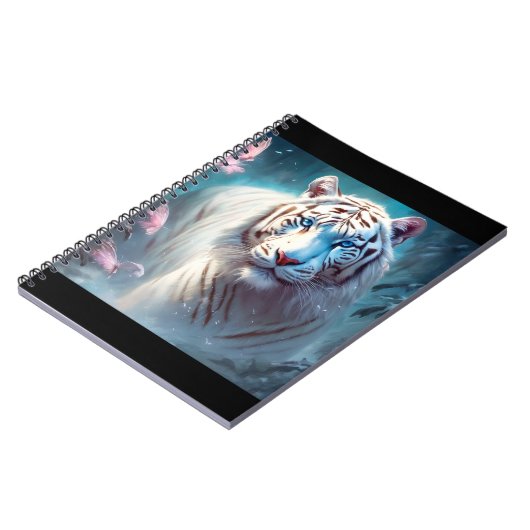 Beautiful White tiger Notitieboek (Linkerzijde)