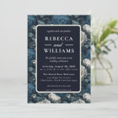 Beautiful Wildflower Peonies Flower Fall Wedding Kaart (Staand voorkant)