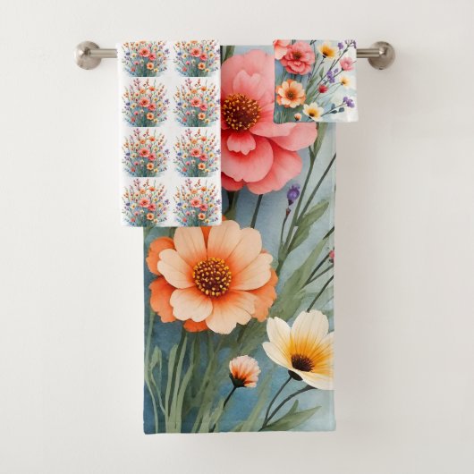 Beautiful Wildflowers Trendy Luxury Collection Bad Handdoek (Insitu)