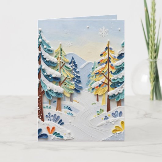 Beautiful Winder Scene | Enchanted Forest Kaart (Voorkant)