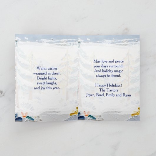 Beautiful Winder Scene | Enchanted Forest Kaart (Binnen)