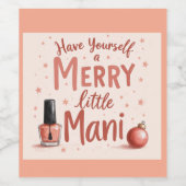  Beautiful Wine bottle labe for any manicure Lover Wijn Etiket (Enkel label)