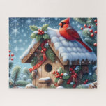 Beautiful Winter Cardinal Bird With Birdhouse Legpuzzel<br><div class="desc">Beautiful Winter Cardinal Bird With Birdhouse
Art/illustration
colorful
customizable</div>