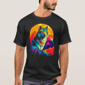 Beautiful Wolf Art T-shirt (Voorkant)