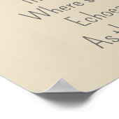 Beautiful Wolf Head and Poem II Poster (Hoek)