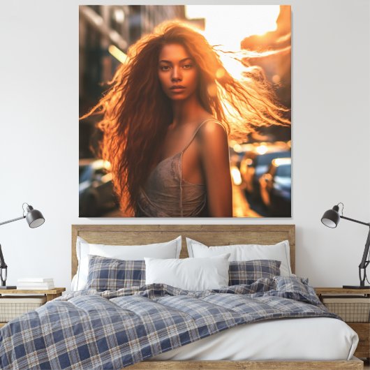 BEAUTIFUL WOMAN #12 CANVAS AFDRUK (Insitu (Slaapkamer))