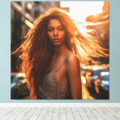 BEAUTIFUL WOMAN #12 CANVAS AFDRUK (Insitu (Houten vloer))