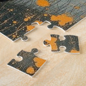 Beautiful Woman, Ink, Wildflowers and Butterflies Legpuzzel (Zijkant)