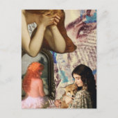 Beautiful Women Mixed Media Collage Briefkaart (Voorkant)