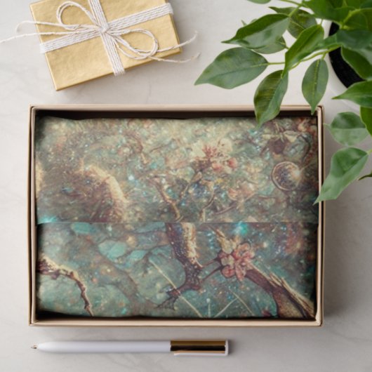 Beautiful Wonderland Cat and Alice Decoupage Tissuepapier (Geschenk)