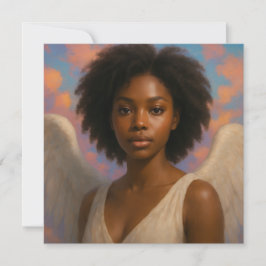 Beautiful Xmas angel card Feestdagenkaart