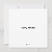 Beautiful Xmas angel card Feestdagenkaart (Achterkant)