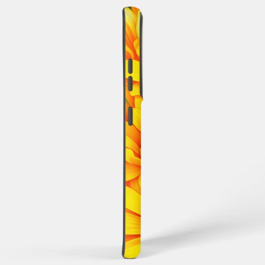 Beautiful yellow flower pattern samsung galaxy hoesje (Rechterkant)