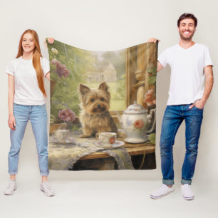 Beautiful Yorkie Fleece Deken