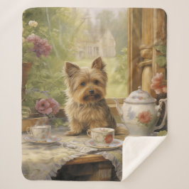Beautiful Yorkie Sherpa Deken