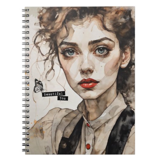 Beautiful You | Notebook Journal Notitieboek (Voorkant)