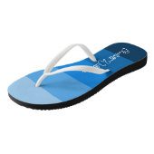 BEAUTIFULE BLAUWE KLEUR STRIPE LIJN PATRONAAM TEENSLIPPERS (Schuin)