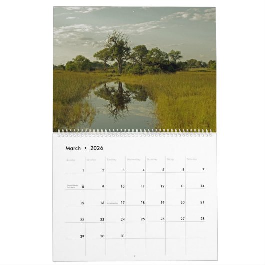 BEAUTIFULE BOTSWANA CALENDAR KALENDER (Mar 2026)