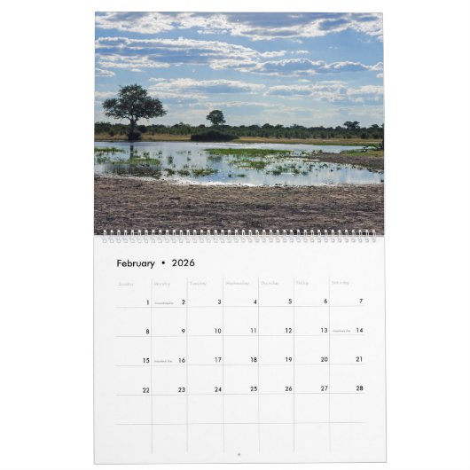 BEAUTIFULE BOTSWANA CALENDAR KALENDER (Feb 2026)