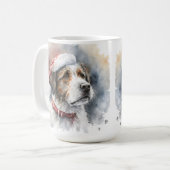 BEAUTIFULE CHRISTMAS TERRIER DOG KOFFIEMOK (Voorkant links)