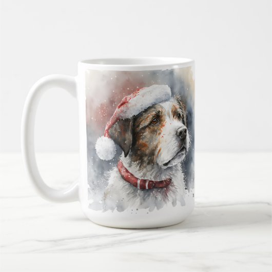 BEAUTIFULE CHRISTMAS TERRIER DOG KOFFIEMOK (Links)