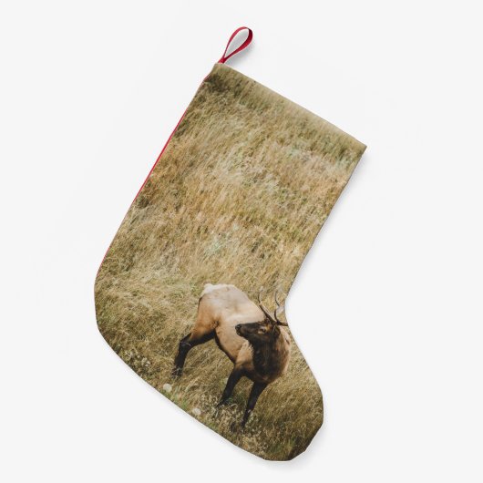 BEAUTIFULE ELK DEER KLEINE KERSTSOK (Voorkant (Hangend))