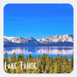 BEAUTIFULE LAKE DE GLOSSY STICKER VAN DE TAHOE