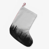 BEAUTIFULE MOUNTAIN FOG KLEINE KERSTSOK (Voorkant (Hangend))
