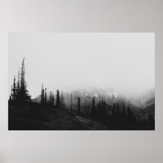 BEAUTIFULE MOUNTAIN FOG POSTER (Voorkant)