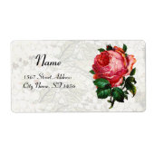 BEAUTIFULE PINK ROSE ETIKET (Voorkant)