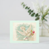 BEAUTIFULE Victoriaans dove letter Briefkaart (Staand voorkant)