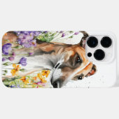 BEAUTIFULE WATERVERF TAN WHITE WHIPPET DOG Case-Mate iPhone CASE (Achterkant (horizontaal))
