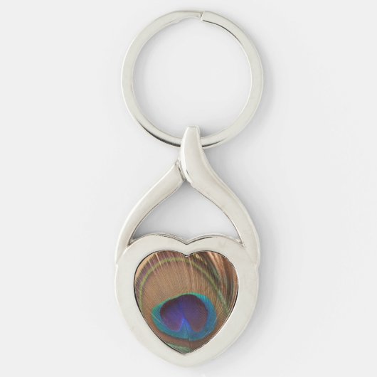 Beautifull Feather Heart Keychain (Voorkant)