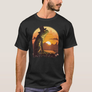Beautifull Frog Sunset on vintage Frog T-shirt