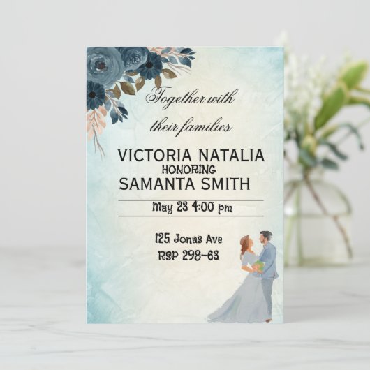 Beautifully and Personalized Wedding Invitations Kaart (Staand voorkant)