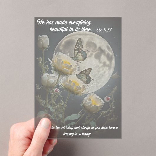 Beautifully and Wonderfully Made Acryl Uitnodigingen (Insitu (Draagbaar))